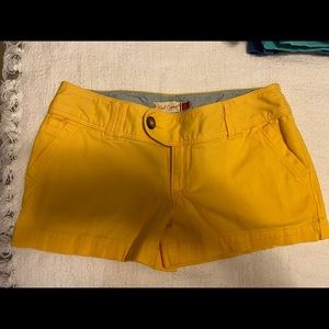Red camel shorts